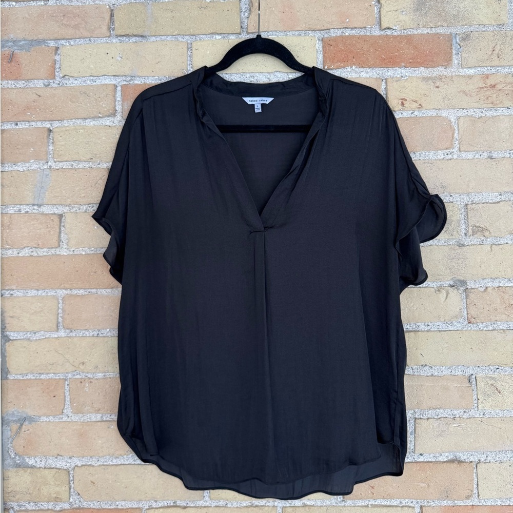 Naked Zebra Black Blouse